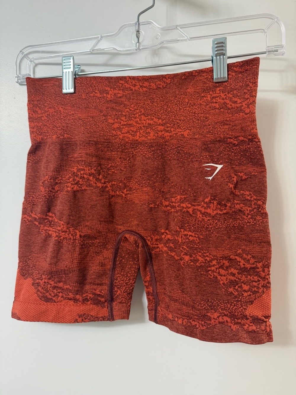 Gymshark High-Waist Seamless Bike Shorts - Rust